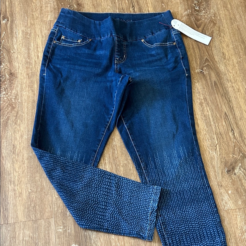 Jag pull on ankle embellishes jeans